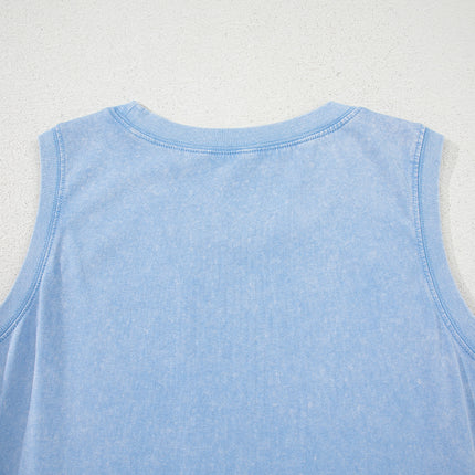 Sea Green Tank Mini Dress with Pockets
