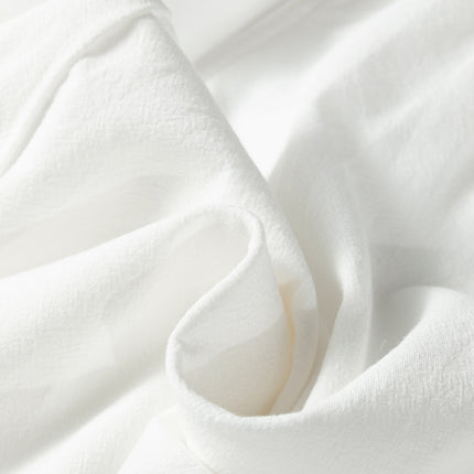 Jet Stream Drawstring Elastic Waist Button Pleated Detail Wide Leg