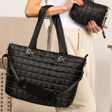 2-Piece Tote Bag and Clutch Set