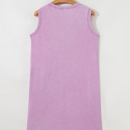 Sea Green Tank Mini Dress with Pockets