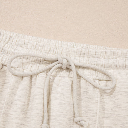 Light Grey Polo Tee Casual Pant Set
