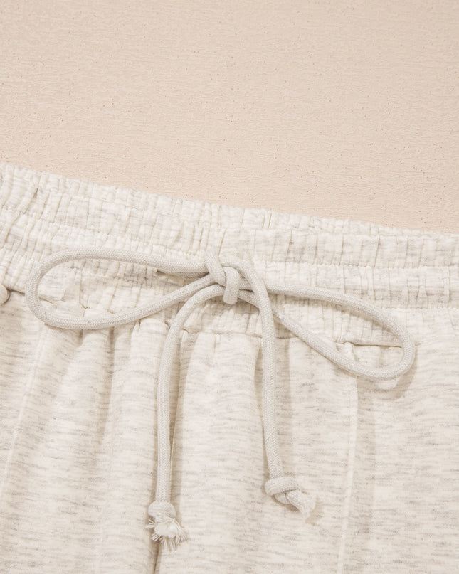 Light Grey Polo Tee Casual Pant Set