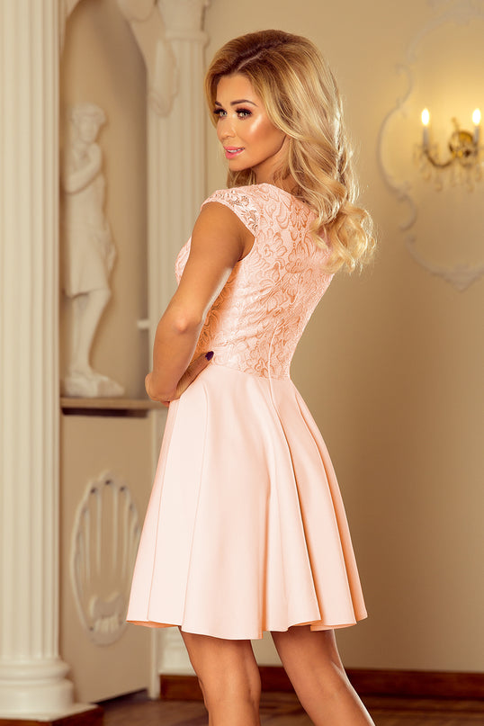 Peach Lace Dress – Marta