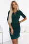 Green Dress with Collar and Tie – Agata
