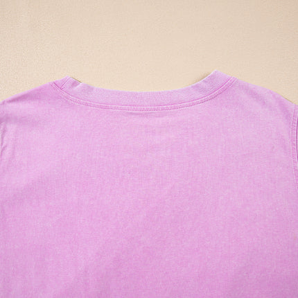 Myosotis 2 Pieces Cotton Tank Top Lined Split Skirt Set