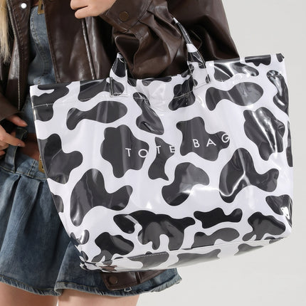Red Leopard Tote Bag