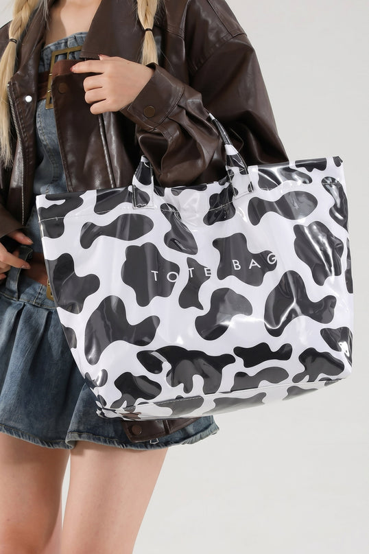 Red Leopard Tote Bag