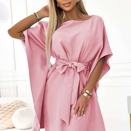 287-32 SOFIA Butterfly dress - dirty pink