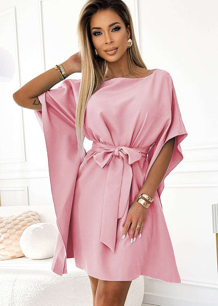 287-32 SOFIA Butterfly dress - dirty pink
