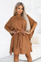 Toffee Dress with Waist Tie – Sofia