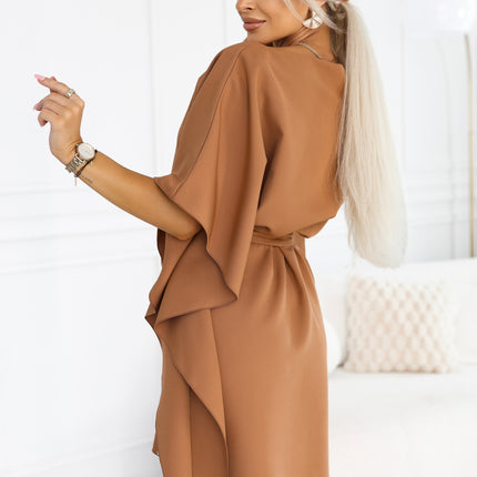 Toffee Dress with Waist Tie – Sofia