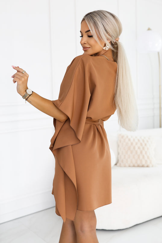 Toffee Dress with Waist Tie – Sofia