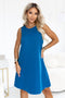 Sea Green Trapeze Dress with Belt – Victoria