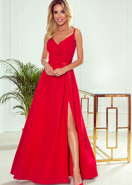 Red Strappy Maxi Dress – Chiara