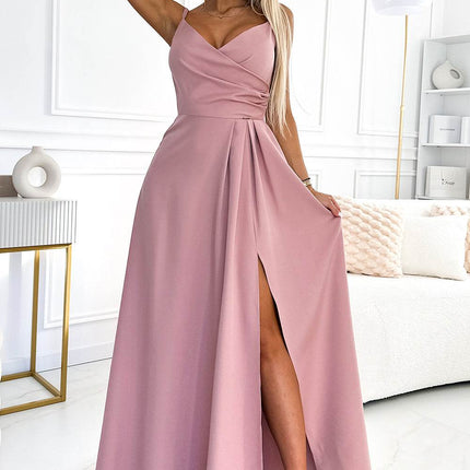 Dirty Pink Strappy Maxi Dress – Chiara