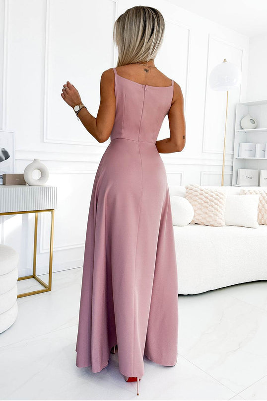 Dirty Pink Strappy Maxi Dress – Chiara