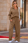 Coffee / S / 50%Polyester+45%Viscose+5%Elastane