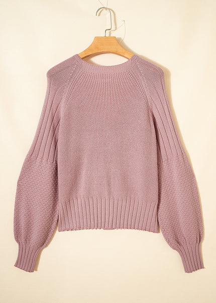 Goat Mixed Texture Knit Button V Neck Sweater Cardigan