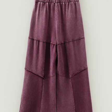 Ashleigh Blue Careys Tiered Wide Leg Patchwork Drawstring Pants