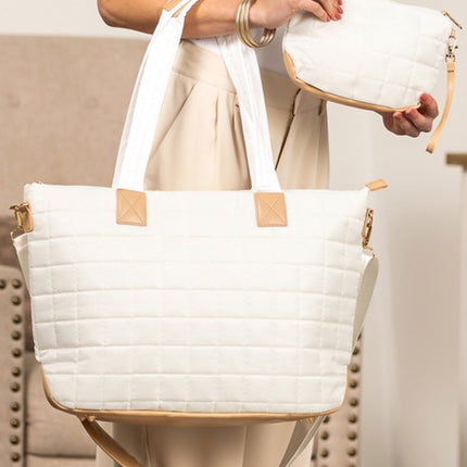 2-Piece Tote Bag and Clutch Set