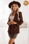 Chocolate Draped Sleeve Jacket