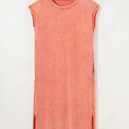 Carrot Pocketed T-shirt Long Dress