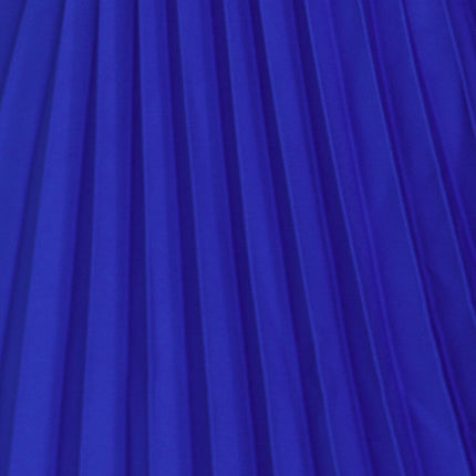 311-16 LILA Pleated dress with short sleeves - Royal Blue