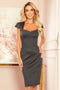 Green Midi Dress with Neckline – 318-2