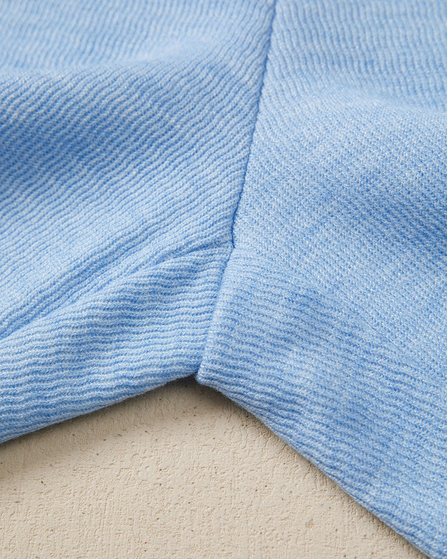 Beau Blue Cap Sleeve Matching Top and Jogger Pants Set
