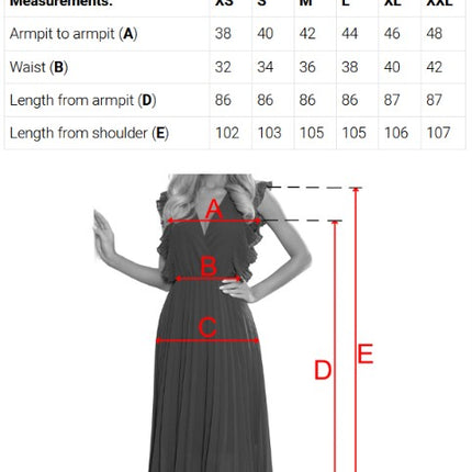 425-15 MATILDE Flared midi dress with a wrap neckline and short sleeves - burgundy with polka dots