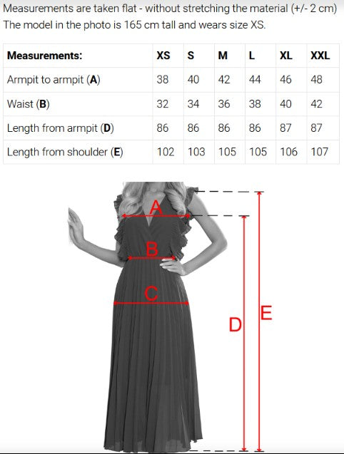 425-15 MATILDE Flared midi dress with a wrap neckline and short sleeves - burgundy with polka dots
