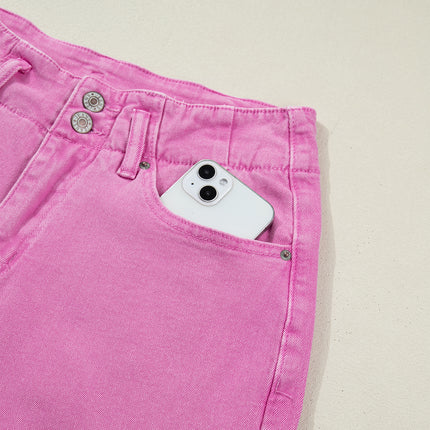 Mist 2-Button High Waist Flared Bottom Jeans