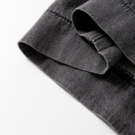 Button Fly Waist Wide Leg Jeans