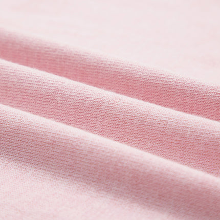 Strawberry Pink Lacy V Neckline Short Sleeve Sweater