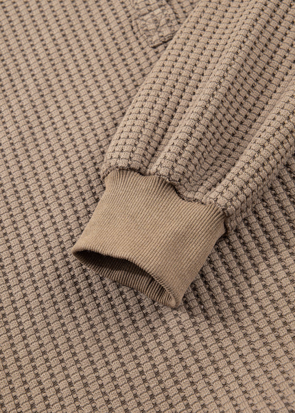 Casual Solid Color Textured Snap Button Collared Baggy Top