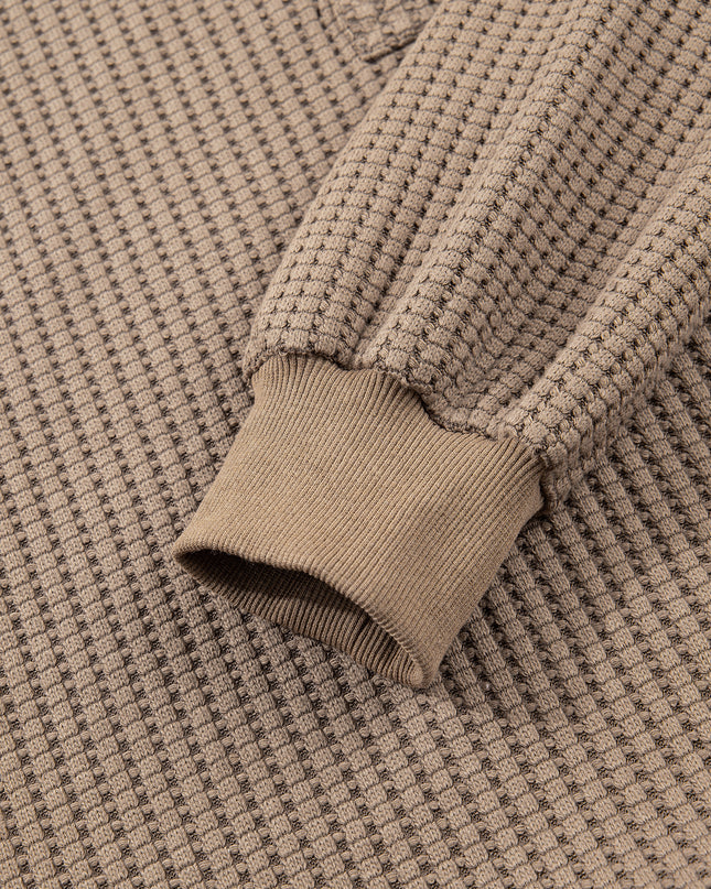 Casual Solid Color Textured Snap Button Collared Baggy Top