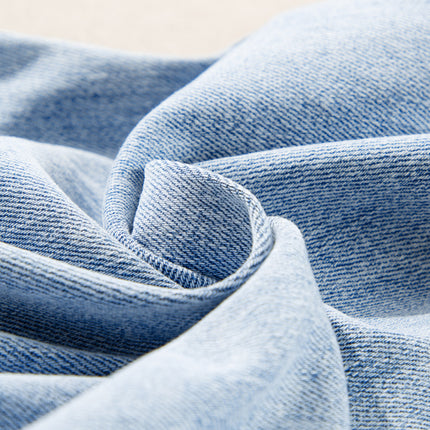 Beau Blue Light Wash Distressed Straight Jeans