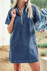 Blue / S / 85%Cotton+15%Polyester