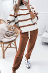 Brown Stripe / S / 100%Polyester