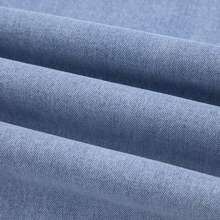 Beau Blue Contrast Stripe Frayed Side Panel Patchwork Shift Jeans