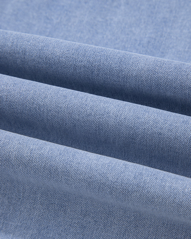 Beau Blue Contrast Stripe Frayed Side Panel Patchwork Shift Jeans