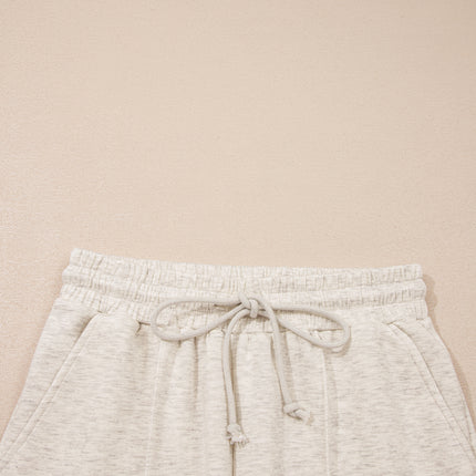 Light Grey Polo Tee Casual Pant Set