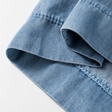 Button Fly Waist Wide Leg Jeans