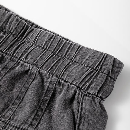 Button Fly Waist Wide Leg Jeans
