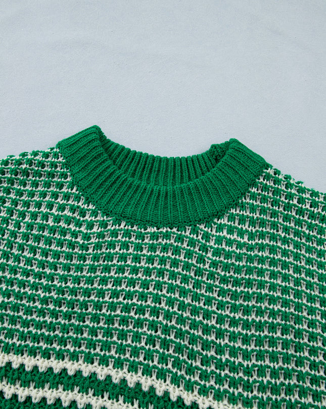 Red 3/4 Draped Sleeve Slouchy Sweater