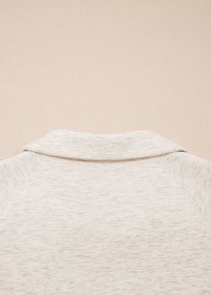 Light Grey Polo Tee Casual Pant Set