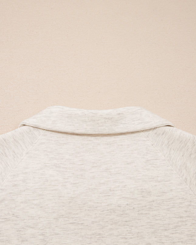 Light Grey Polo Tee Casual Pant Set