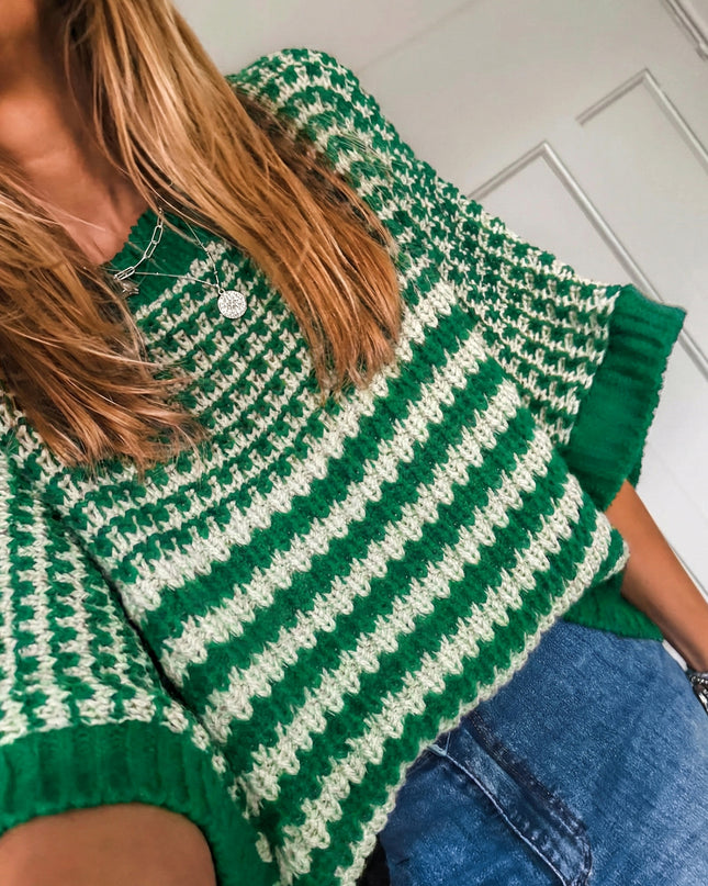 Red 3/4 Draped Sleeve Slouchy Sweater