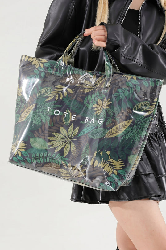 Red Leopard Tote Bag