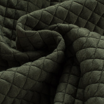 Black Retro Quilted Flap Pocket Button Shacket